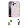 MARSİLYAN™- iPhone 16 Pro Max Kılıf Odak Prime - Siyah Bilvis 3X AR Hayalet Cam Ekran Koruyucu + Raze Metal Kamera Lens - CLTM