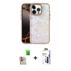 MARSİLYAN™- iPhone 16 Pro Max Kılıf Odak Prime - Siyah Bilvis 3X AR Hayalet Cam Ekran Koruyucu + Raze Metal Kamera Lens - NLGY