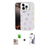 MARSİLYAN™- iPhone 16 Pro Max Kılıf Odak Prime - Siyah Bilvis 3X AR Hayalet Cam Ekran Koruyucu + Raze Metal Kamera Lens - NLGY
