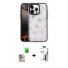 MARSİLYAN™- iPhone 16 Pro Max Kılıf Odak Prime - Siyah Bilvis 3X AR Hayalet Cam Ekran Koruyucu + Raze Metal Kamera Lens - NLGY