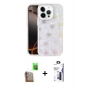 MARSİLYAN™- iPhone 16 Pro Max Kılıf Odak Prime - Siyah Bilvis 3X AR Hayalet Cam Ekran Koruyucu + Raze Metal Kamera Lens - CLTM