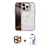 MARSİLYAN™- iPhone 16 Pro Max Kılıf Odak Prime - Siyah Bilvis 3X AR HD Cam Ekran Koruyucu + Pers Alüminyum Kamera Lens - CLTM