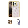 MARSİLYAN™- iPhone 16 Pro Max Kılıf Odak Prime - Siyah Bilvis 3X AR HD Cam Ekran Koruyucu + Pers Alüminyum Kamera Lens - CLTM