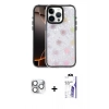 MARSİLYAN™- iPhone 16 Pro Max Kılıf Odak Prime - Siyah Bilvis 3X AR HD Cam Ekran Koruyucu + Pers Alüminyum Kamera Lens - GS