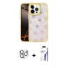 MARSİLYAN™- iPhone 16 Pro Max Kılıf Odak Prime - Siyah Bilvis 3X AR HD Cam Ekran Koruyucu + Pers Alüminyum Kamera Lens - GS