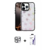 MARSİLYAN™- iPhone 16 Pro Max Kılıf Odak Prime - Siyah Bilvis 3X AR HD Cam Ekran Koruyucu + Pers Alüminyum Kamera Lens - GI