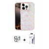 MARSİLYAN™- iPhone 16 Pro Max Kılıf Odak Prime - Siyah Bilvis 3X AR HD Cam Ekran Koruyucu + Pers Alüminyum Kamera Lens - GS