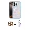 MARSİLYAN™- iPhone 16 Pro Max Kılıf Odak Prime - Siyah Bilvis 3X AR HD Cam Ekran Koruyucu + Pers Alüminyum Kamera Lens - CLTM