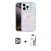 MARSİLYAN™- iPhone 16 Pro Max Kılıf Odak Prime - Siyah Bilvis 3X AR HD Cam Ekran Koruyucu + PVD Metal Kamera Lens - GD