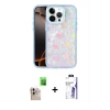 MARSİLYAN™- iPhone 16 Pro Max Kılıf Odak Prime - Siyah Bilvis 3X AR HD Cam Ekran Koruyucu + Raze Metal Kamera Lens - NLGY