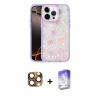 MARSİLYAN™- iPhone 16 Pro Max Kılıf Odak Prime - Siyah Bilvis 5in1 3D Magic Cam Ekran Koruyucu + Çöl Titanyum Pers Alüminyum Kamera Lens