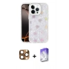 MARSİLYAN™- iPhone 16 Pro Max Kılıf Odak Prime - Siyah Bilvis 5in1 3D Magic Cam Ekran Koruyucu + Çöl Titanyum Pers Alüminyum Kamera Lens