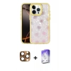 MARSİLYAN™- iPhone 16 Pro Max Kılıf Odak Prime - Siyah Bilvis 5in1 3D Magic Cam Ekran Koruyucu + Çöl Titanyum Pers Alüminyum Kamera Lens