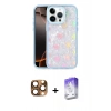 MARSİLYAN™- iPhone 16 Pro Max Kılıf Odak Prime - Siyah Bilvis 5in1 3D Magic Cam Ekran Koruyucu + Çöl Titanyum Pers Alüminyum Kamera Lens