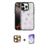 MARSİLYAN™- iPhone 16 Pro Max Kılıf Odak Prime - Siyah Bilvis 5in1 3D Magic Cam Ekran Koruyucu + Çöl Titanyum Pers Alüminyum Kamera Lens