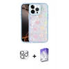 MARSİLYAN™- iPhone 16 Pro Max Kılıf Odak Prime - Siyah Bilvis 5in1 3D Magic Cam Ekran Koruyucu + Pers Alüminyum Kamera Lens - GS