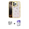 MARSİLYAN™- iPhone 16 Pro Max Kılıf Odak Prime - Siyah Bilvis 5in1 3D Magic Cam Ekran Koruyucu + Pers Alüminyum Kamera Lens - GS