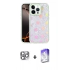 MARSİLYAN™- iPhone 16 Pro Max Kılıf Odak Prime - Siyah Bilvis 5in1 3D Magic Cam Ekran Koruyucu + Pers Alüminyum Kamera Lens - GI