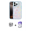 MARSİLYAN™- iPhone 16 Pro Max Kılıf Odak Prime - Siyah Bilvis 5in1 3D Magic Cam Ekran Koruyucu + Pers Alüminyum Kamera Lens - GI