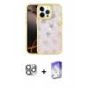 MARSİLYAN™- iPhone 16 Pro Max Kılıf Odak Prime - Siyah Bilvis 5in1 3D Magic Cam Ekran Koruyucu + Pers Alüminyum Kamera Lens - GI