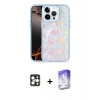 MARSİLYAN™- iPhone 16 Pro Max Kılıf Odak Prime - Siyah Bilvis 5in1 3D Magic Cam Ekran Koruyucu + PVD Metal Kamera Lens - GD