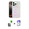 MARSİLYAN™- iPhone 16 Pro Max Kılıf Odak Prime - Siyah Bilvis 5in1 3D Magic Cam Ekran Koruyucu + Raze Metal Kamera Lens - SH