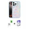 MARSİLYAN™- iPhone 16 Pro Max Kılıf Odak Prime - Siyah Bilvis 5in1 3D Magic Cam Ekran Koruyucu + Raze Metal Kamera Lens - BZ