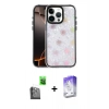 MARSİLYAN™- iPhone 16 Pro Max Kılıf Odak Prime - Siyah Bilvis 5in1 3D Magic Cam Ekran Koruyucu + Raze Metal Kamera Lens - SH