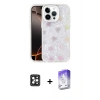 MARSİLYAN™- iPhone 16 Pro Max Kılıf Odak Prime - Siyah Bilvis 5in1 3D Magic Cam Ekran Koruyucu + Siyah PVD Metal Kamera Lens