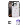 MARSİLYAN™- iPhone 16 Pro Max Kılıf Odak Prime - Siyah Bilvis 5in1 3D Magic Cam Ekran Koruyucu + Siyah PVD Metal Kamera Lens