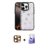 MARSİLYAN™- iPhone 16 Pro Max Kılıf Odak Prime - Siyah Bilvis 5in1 5D Magic Hayalet Cam Ekran Koruyucu + Pers Alüminyum Kamera Lens - CLTM