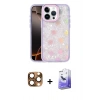 MARSİLYAN™- iPhone 16 Pro Max Kılıf Odak Prime - Siyah Bilvis 5in1 5D Magic Hayalet Cam Ekran Koruyucu + Pers Alüminyum Kamera Lens - CLTM