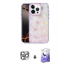 MARSİLYAN™- iPhone 16 Pro Max Kılıf Odak Prime - Siyah Bilvis 5in1 5D Magic Hayalet Cam Ekran Koruyucu + Pers Alüminyum Kamera Lens - GI