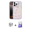 MARSİLYAN™- iPhone 16 Pro Max Kılıf Odak Prime - Siyah Bilvis 5in1 5D Magic Hayalet Cam Ekran Koruyucu + Pers Alüminyum Kamera Lens - GS