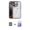MARSİLYAN™- iPhone 16 Pro Max Kılıf Odak Prime - Siyah Bilvis 5in1 5D Magic Hayalet Cam Ekran Koruyucu + PVD Metal Kamera Lens - SH