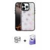 MARSİLYAN™- iPhone 16 Pro Max Kılıf Odak Prime - Siyah Bilvis 5in1 5D Magic Hayalet Cam Ekran Koruyucu + Pers Alüminyum Kamera Lens - GS