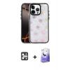 MARSİLYAN™- iPhone 16 Pro Max Kılıf Odak Prime - Siyah Bilvis 5in1 5D Magic Hayalet Cam Ekran Koruyucu + PVD Metal Kamera Lens - GS