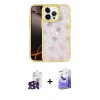 MARSİLYAN™- iPhone 16 Pro Max Kılıf Odak Prime - Siyah Bilvis 5in1 5D Magic Hayalet Cam Ekran Koruyucu + Bilvis Titan Kamera Lens - SH