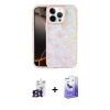 MARSİLYAN™- iPhone 16 Pro Max Kılıf Odak Prime - Siyah Bilvis 5in1 5D Magic Hayalet Cam Ekran Koruyucu + Bilvis Titan Kamera Lens - TMGI