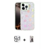 MARSİLYAN™- iPhone 16 Pro Max Kılıf Odak Prime - Siyah Bilvis Hayalet Cam Ekran Koruyucu + Pers Alüminyum Kamera Lens - GS