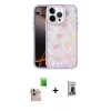 MARSİLYAN™- iPhone 16 Pro Max Kılıf Odak Prime - Siyah Bilvis Hayalet Cam Ekran Koruyucu + Raze Metal Kamera Lens - NLGY