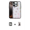 MARSİLYAN™- iPhone 16 Pro Max Kılıf Odak Prime - Siyah Bilvis Hayalet Cam Ekran Koruyucu + PVD Metal Kamera Lens - GS