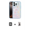MARSİLYAN™- iPhone 16 Pro Max Kılıf Odak Prime - Siyah Bilvis Hayalet Cam Ekran Koruyucu + PVD Metal Kamera Lens - SH