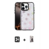MARSİLYAN™- iPhone 16 Pro Max Kılıf Odak Prime - Siyah Bilvis Hayalet Cam Ekran Koruyucu + PVD Metal Kamera Lens - SH