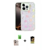 MARSİLYAN™- iPhone 16 Pro Max Kılıf Odak Prime - Siyah Buffer Cam Ekran Koruyucu + Natural Grey Raze Metal Kamera Lens