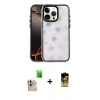 MARSİLYAN™- iPhone 16 Pro Max Kılıf Odak Prime - Siyah Buffer Cam Ekran Koruyucu + Natural Grey Raze Metal Kamera Lens