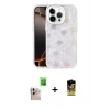 MARSİLYAN™- iPhone 16 Pro Max Kılıf Odak Prime - Siyah Buffer Cam Ekran Koruyucu + Natural Grey Raze Metal Kamera Lens