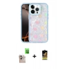 MARSİLYAN™- iPhone 16 Pro Max Kılıf Odak Prime - Siyah Buffer Cam Ekran Koruyucu + Natural Grey Raze Metal Kamera Lens