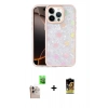 MARSİLYAN™- iPhone 16 Pro Max Kılıf Odak Prime - Siyah Buffer Cam Ekran Koruyucu + Natural Grey Raze Metal Kamera Lens