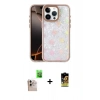 MARSİLYAN™- iPhone 16 Pro Max Kılıf Odak Prime - Siyah Buffer Cam Ekran Koruyucu + Natural Grey Raze Metal Kamera Lens
